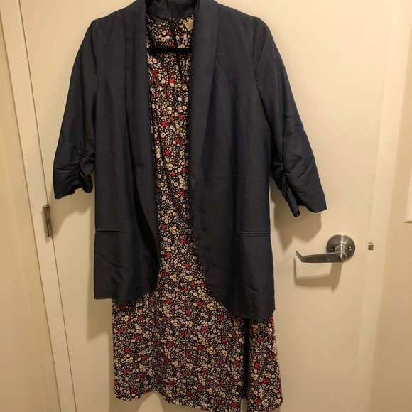 Aqua Chambray Blazer - Picture 7 of 8